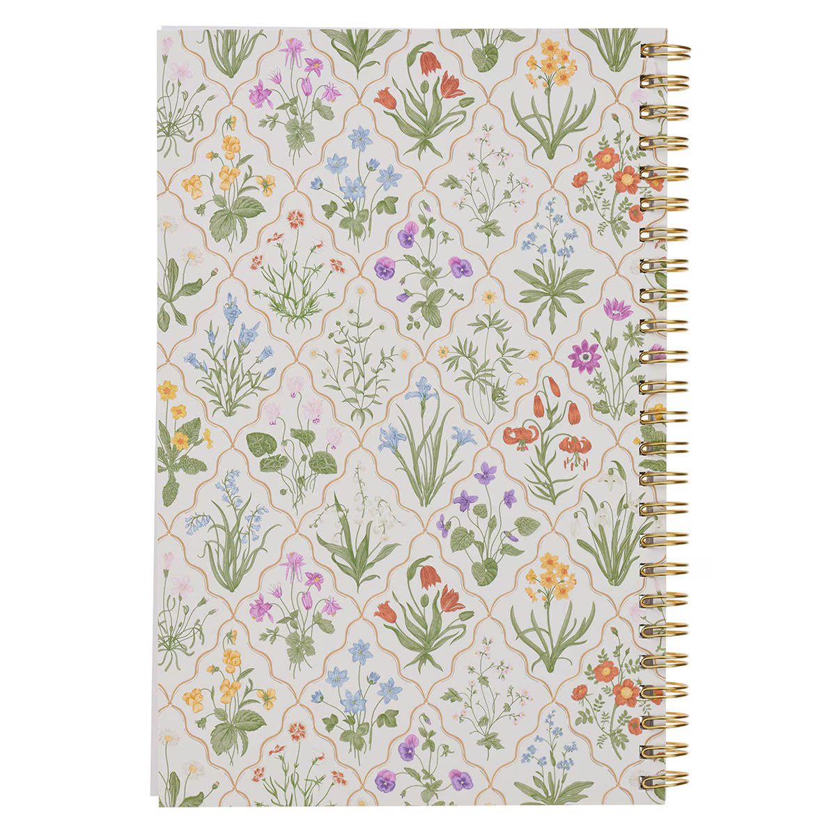 Christian Art Gifts - Sufficient Grace Taupe Meadow Soft Cover Spiral Notebook