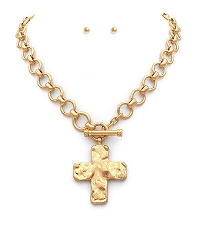 Byzantine Cross Chain Necklace