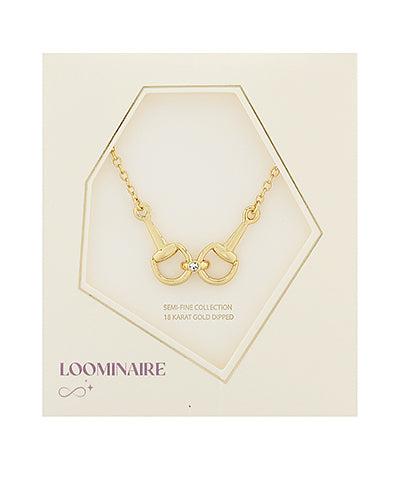Linked Horseshoe Necklace