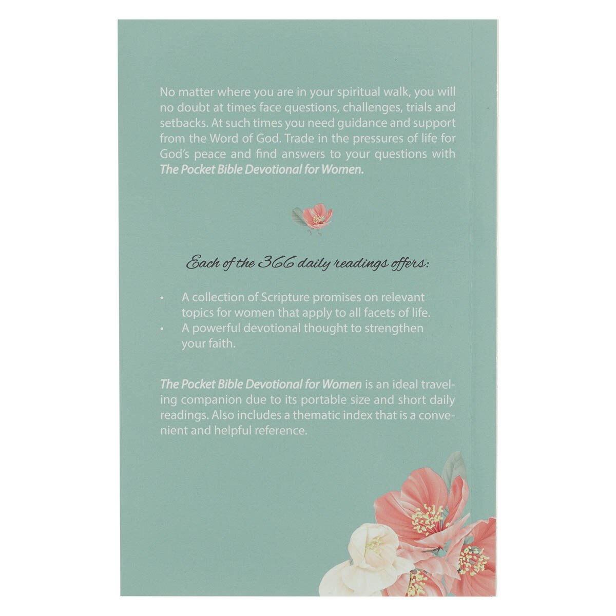 Christian Art Gifts - Pocket Bible Devotional for Women Green Paperback Edition