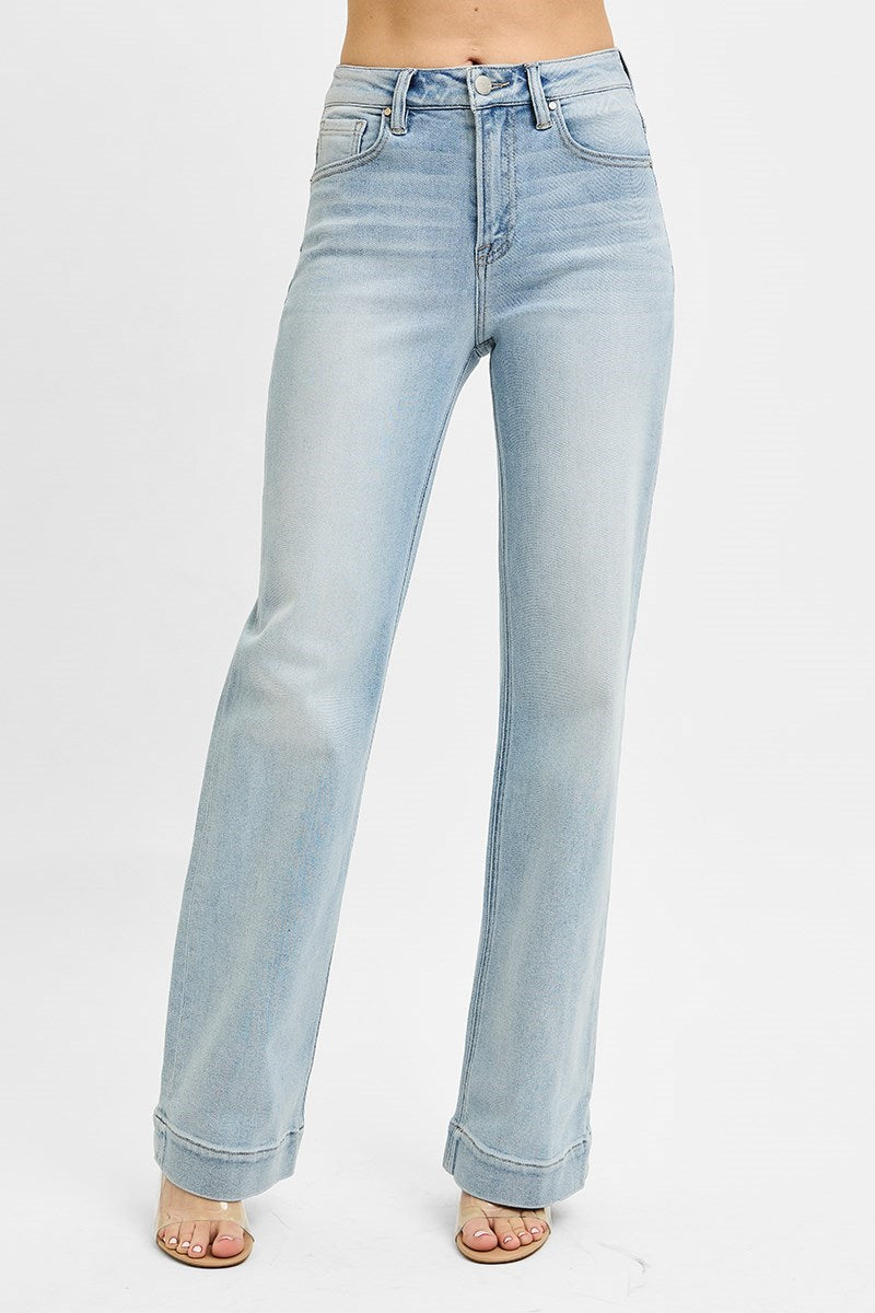 Risen - High Rise Straight Jeans