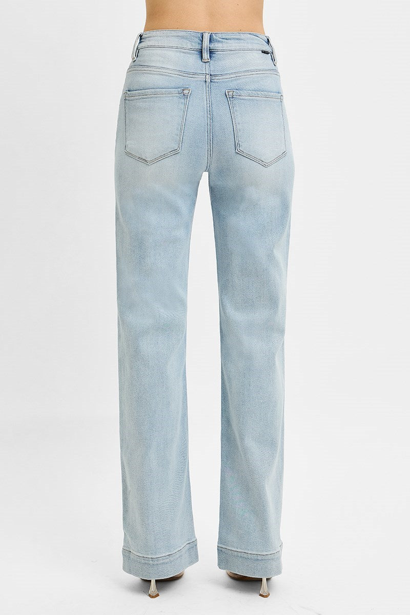 Risen - High Rise Straight Jeans