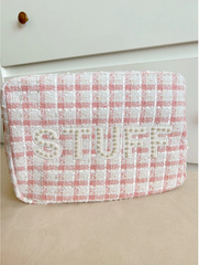 Stuff XL - Pink Plaid Bag