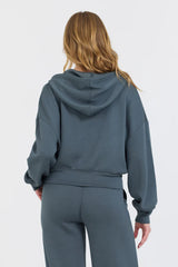 Vintage Havana - Cloud Fleece Cropped Hoodie Sweatshirt