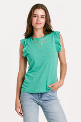 North Ruffle Trimmed Top