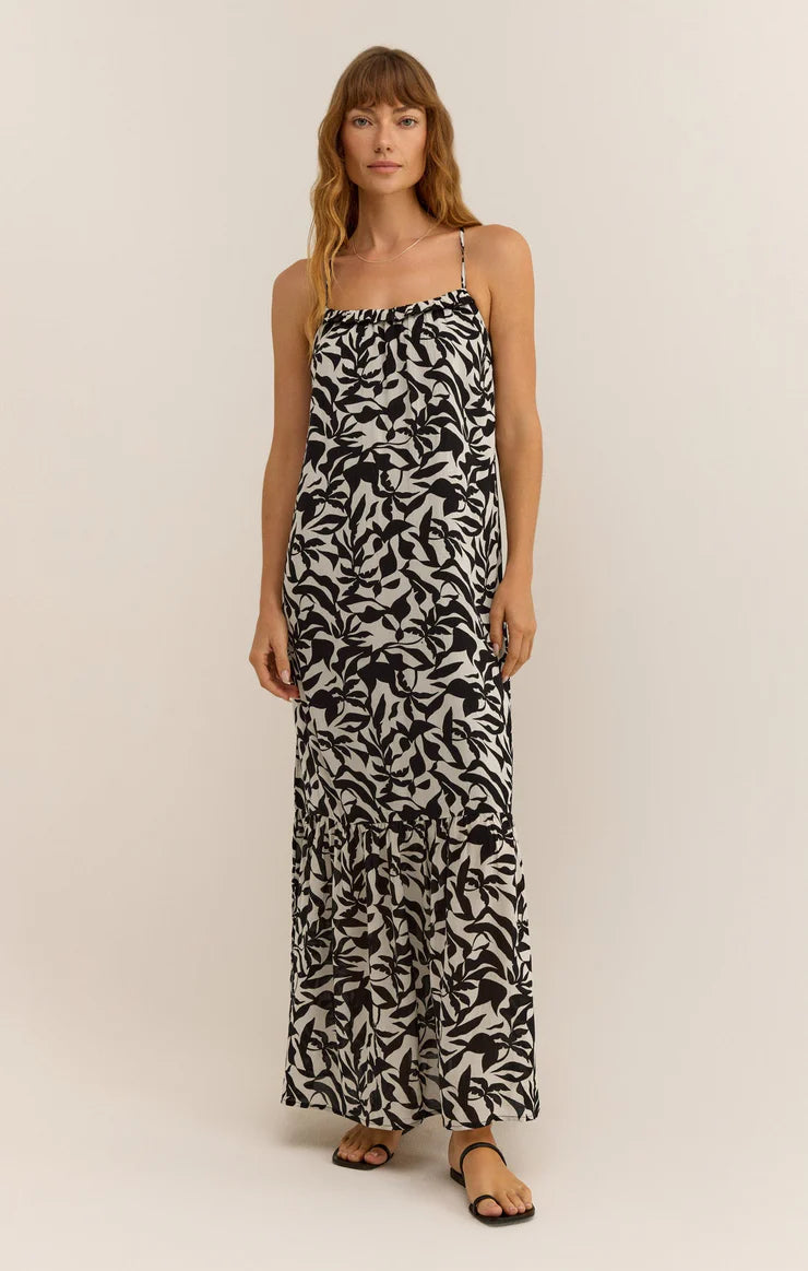 Cocktail Hour Leaf Midi Dress