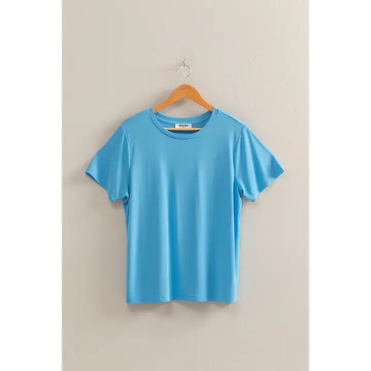 Basic Round Neck Short Sleeve T Shirt