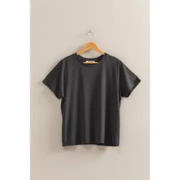 Basic Round Neck Short Sleeve T Shirt