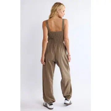 She's Poetry Gathered Bodice Jumpsuit