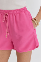 Ribbed High Waisted Shorts