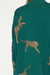 Cheetah Print Long Sleeve Sweater