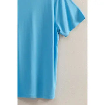 Basic Round Neck Short Sleeve T Shirt