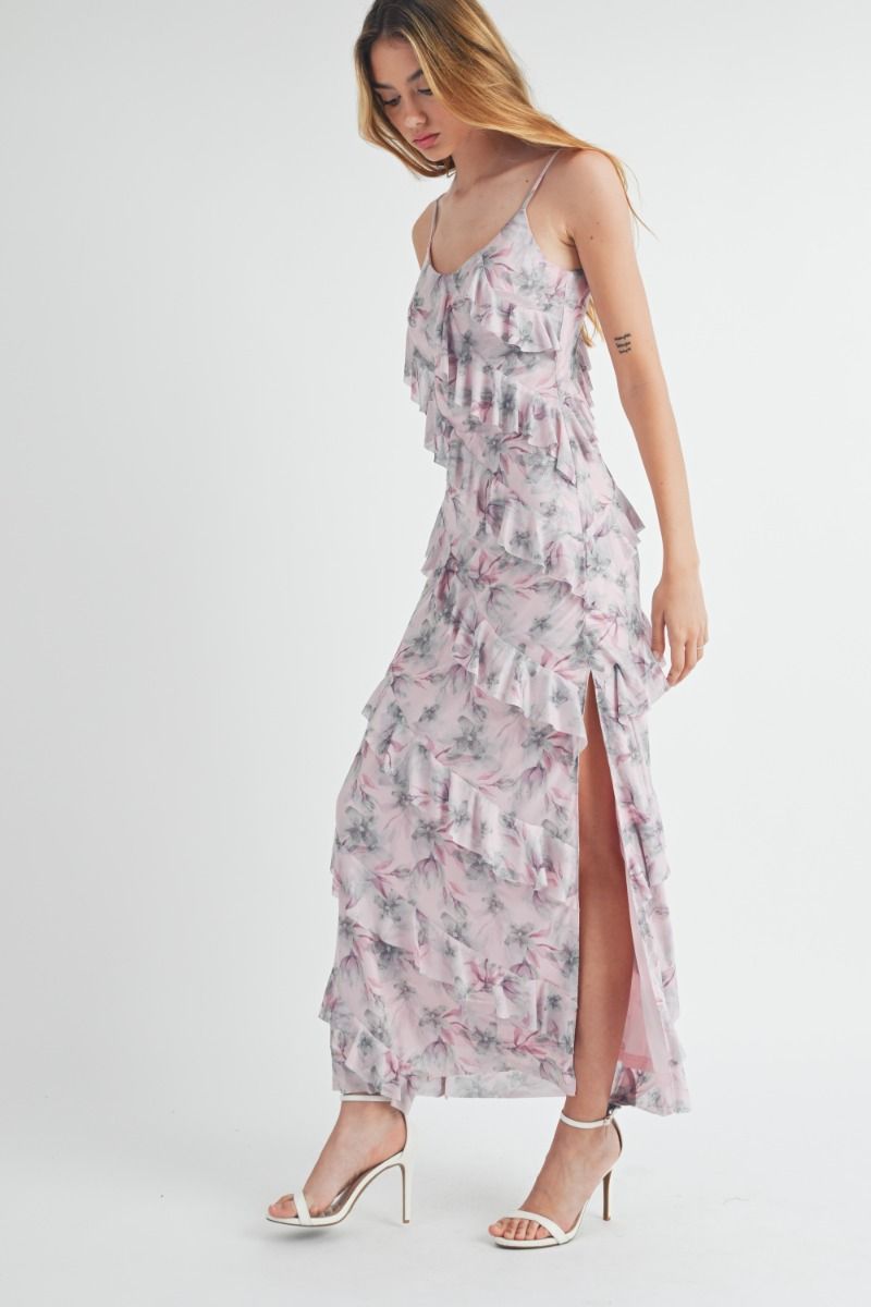 Tiered Ruffled Maxi Dress