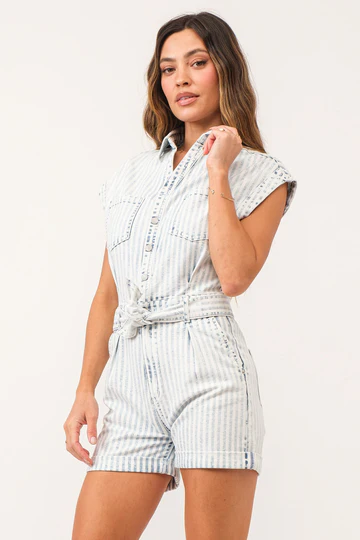 Marley Color Denim Romper
