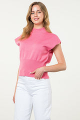 Mock Neck Knit Top