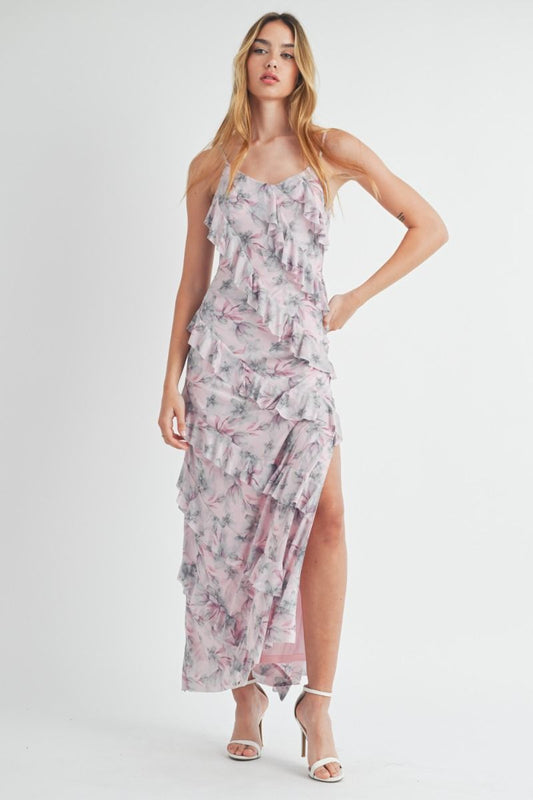 Tiered Ruffled Maxi Dress