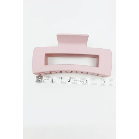 Large Matte Cut Out Rectangle Hair Claw