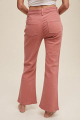 Stretched High Waist Straight Leg Jean