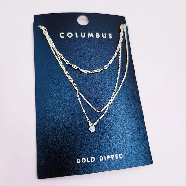 Gold Dipped Fashion Necklace
