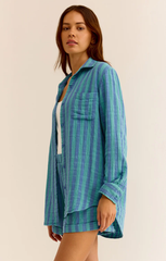 Saturdays Stripe Gauze Shirt