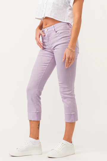 Dear John - Blaire High Rise Cuff Clim Straight Jeans