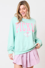 Garment Dyed Cotton Poly Pickleball Graphic Sweatshirts