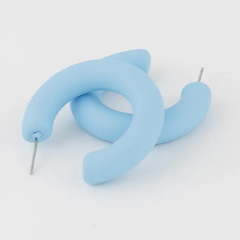 Retro Solid Hoop Earrings