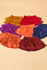 Ruffled Tiered Skort