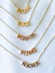 Kinsey Initial Bar - Stone Charms