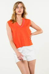 Sleeveless Knit Top