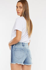 KanCan High Rise Side Contract Shorts