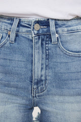 KanCan High Rise Side Contract Shorts