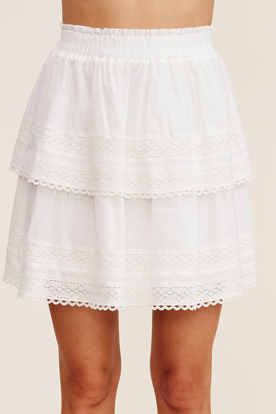 Tiered Layering Mini Skirt