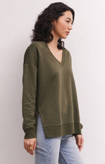 Quilted Modern VNeck Weekender