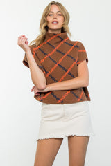 Chain Print Knit Vest Top