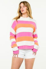 Striped Pattern Knit Sweater