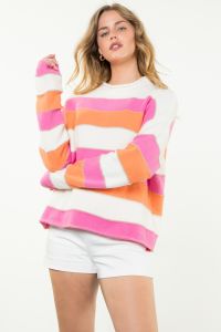 Striped Pattern Knit Sweater