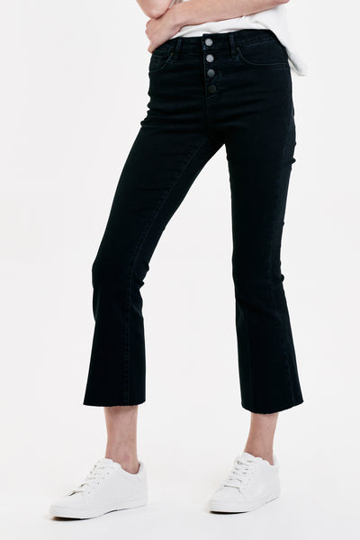 Jeanne Super High Rise Cropped Flare Jeans