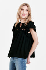 Kezia Knotted Embroidery Top