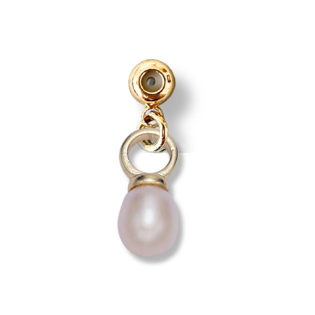 Kinsey Initial Bar - Pearl Drop Charm