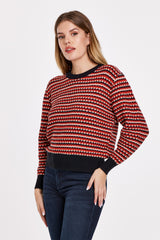 Olga Crew Neck Long Sleeve Relaxed Fit Top
