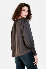 Amelia Ruched Top Onyx Top