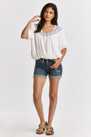 Manera Embroidery Insert Top