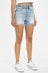 The Knockout High Rise Jean Shorts